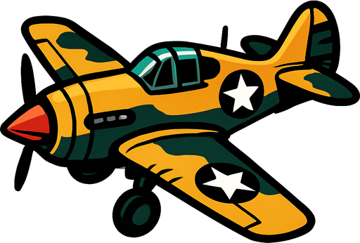 WAR PLANE.
In-Game asset.  2d.  High contrast.  No shadows
