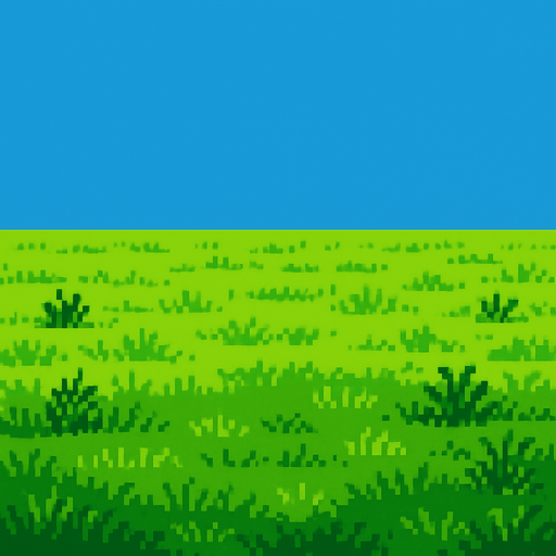 PİXEL ART ÇİMENLİK OVA.
In-Game asset.  2d.  High contrast.  No shadows