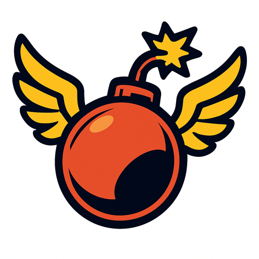 Ucan bomba.
In-Game asset.  2d.  High contrast.  No shadows