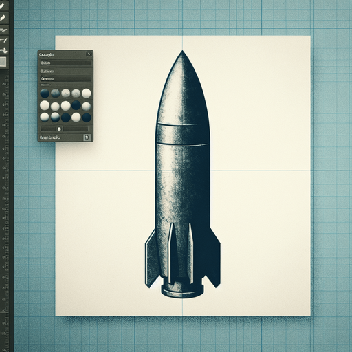 Spaceship bullet.
Single Game Texture.  In-Game asset.  2d.  Blank background.  High contrast.  No shadows
