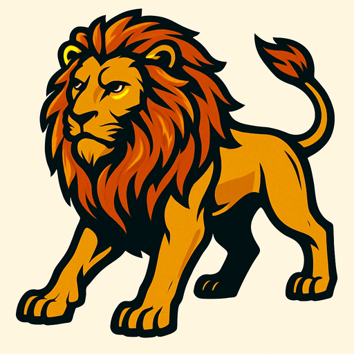 Aslan.
In-Game asset.  2d.  High contrast.  No shadows