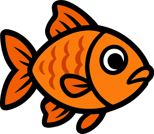 fish.
In-Game asset.  2d.  High contrast.  No shadows