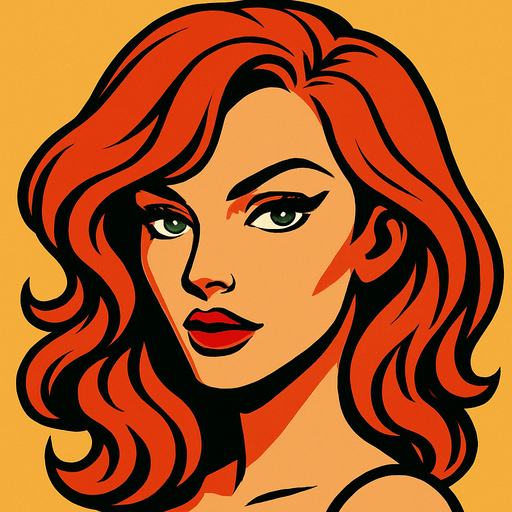 sexy ginger woman head
In-Game asset.  2d.  High contrast.  No shadows
