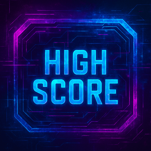 Change this 'start game' button to 'High Score' button with cyberpunk + abstract style. Futuer.