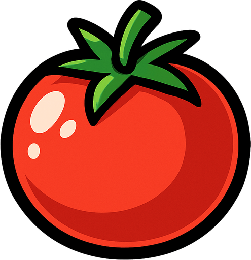 Tomate.
In-Game asset.  2d.  High contrast.  No shadows