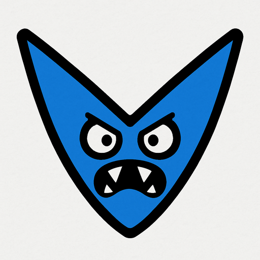 V shape Blue 2d enemy for asset...
In-Game asset.  2d.  High contrast.  No shadows