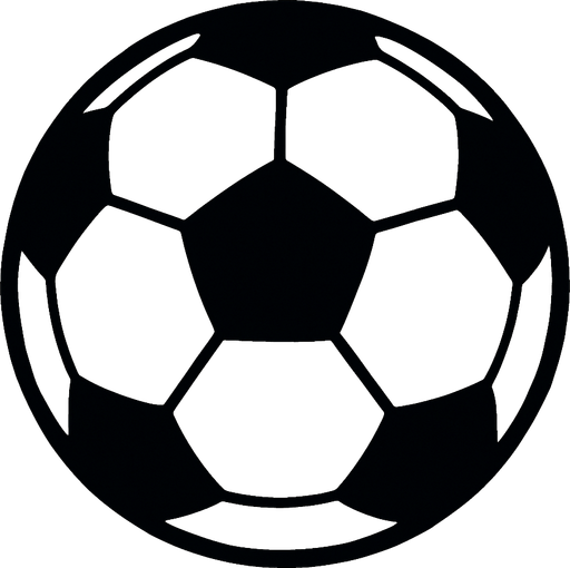 football ball.
In-Game asset.  2d.  High contrast.  No shadows