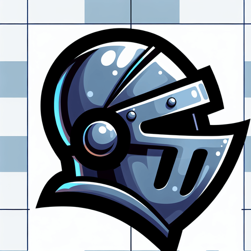A knights helmet. Side view. Cartoon..
Single Game Texture.  In-Game asset.  2d.  Blank background.  High contrast.  No shadows