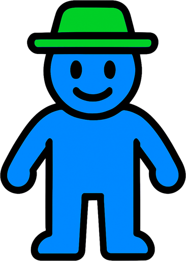 I'm blue dadadedadadie if I was green I will die.
In-Game asset.  High contrast.  No shadows