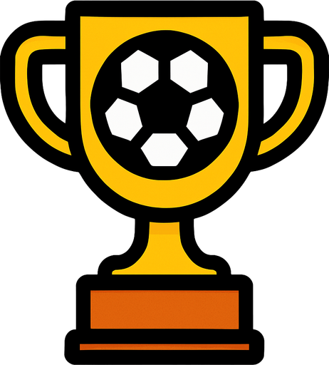 football cup.
In-Game asset.  2d.  High contrast.  No shadows