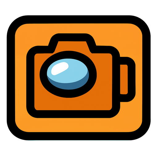 cameraButton among us.
In-Game asset.  2d.  High contrast.  No shadows