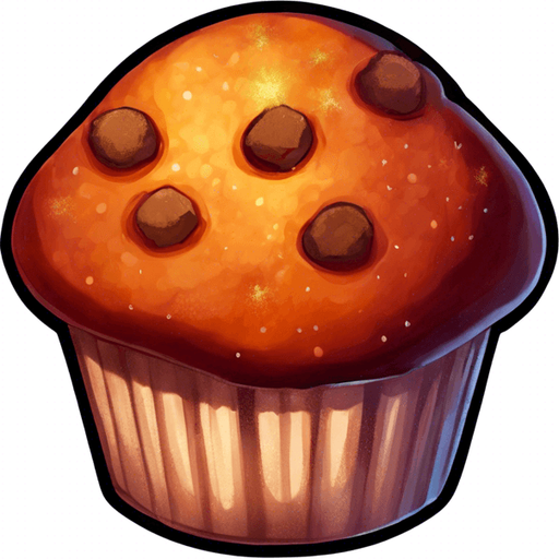 Glitter on muffin