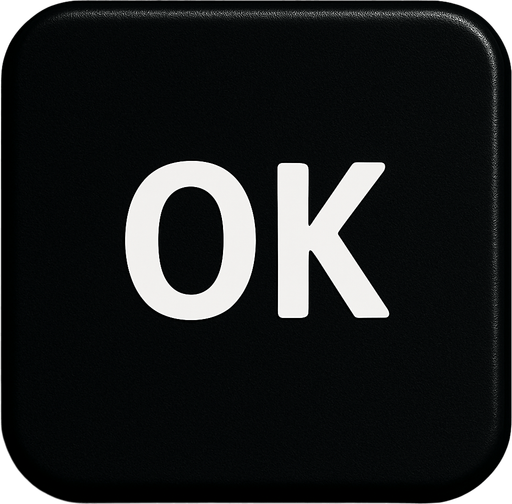 Replace arrow to OK text