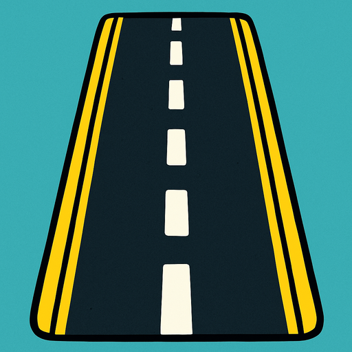 road.
In-Game asset.  2d.  High contrast.  No shadows