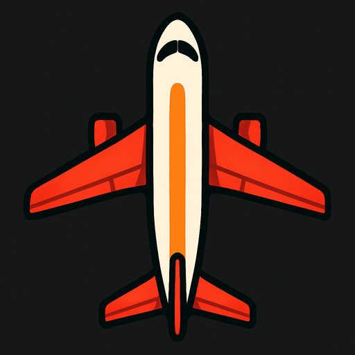 tepeden bakış uçak.
In-Game asset.  2d.  High contrast.  No shadows