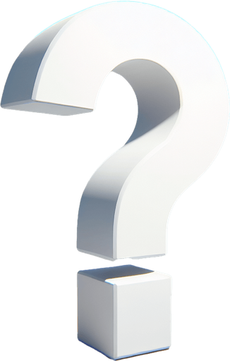 white 3d questionmark with a shadow.
Single Game Texture.  In-Game asset.  2d.  Blank background.  High contrast.  No shadows