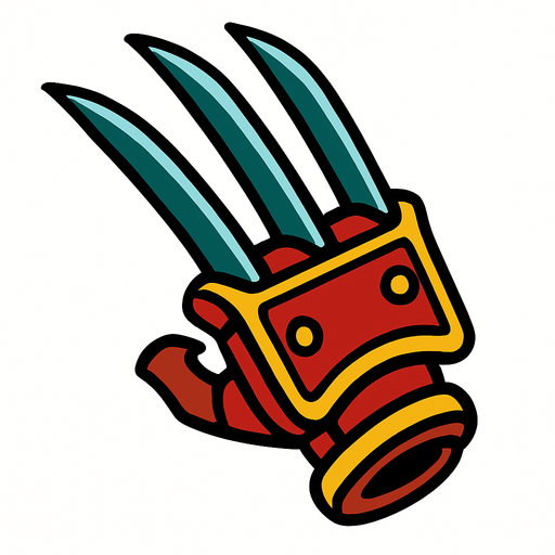 Pençe silah.
In-Game asset.  2d.  High contrast.  No shadows