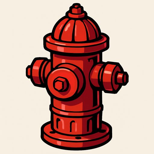 Fire hydrant.
In-Game asset.  2d.  High contrast.  No shadows