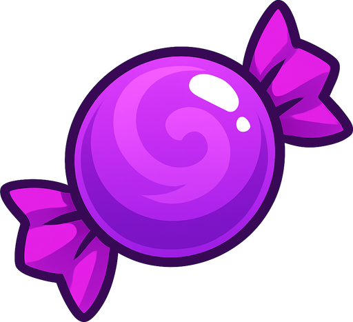candy_purple.
In-Game asset.  2d.  High contrast.  No shadows
