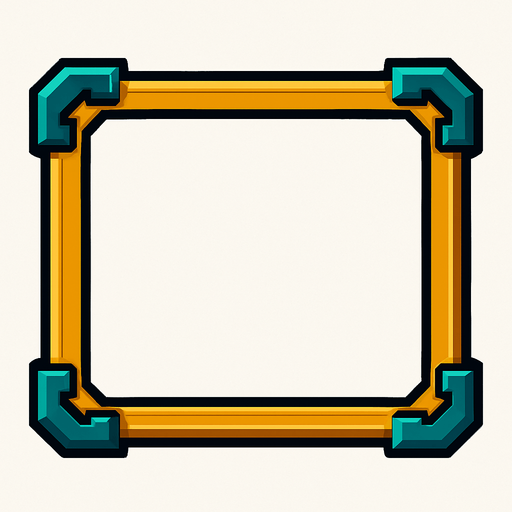 Рамка для всплывающей меню подсказки.
In-Game asset.  2d.  High contrast.  No shadows