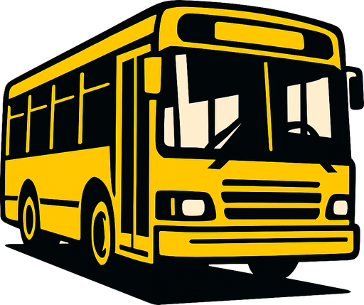 Imagine a bus.
High contrast.  No shadows