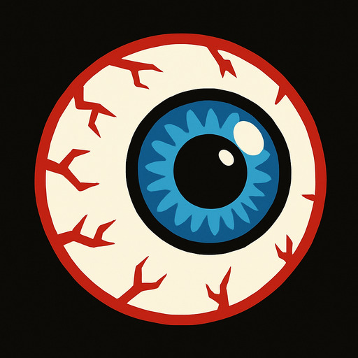Eyeball.
In-Game asset.  2d.  High contrast.  No shadows