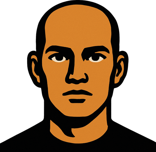 human head.
In-Game asset.  2d.  High contrast.  No shadows