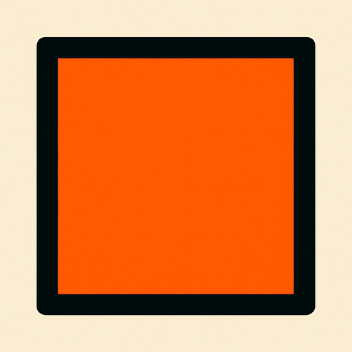 A square.
In-Game asset.  2d.  High contrast.  No shadows