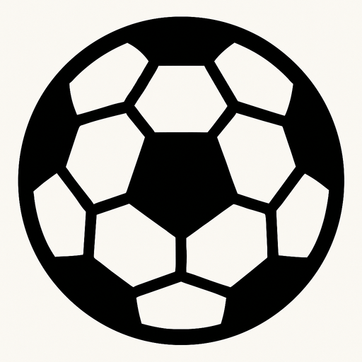soccer ball.
In-Game asset.  2d.  High contrast.  No shadows