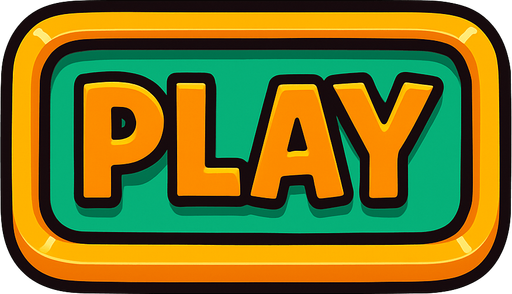 play button for video game.
In-Game asset.  2d.  High contrast.  No shadows