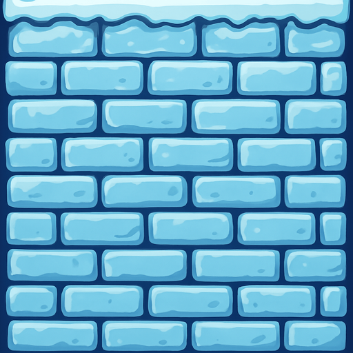 icy tower background without platforms, just walls.
In-Game asset.  2d.  High contrast.  No shadows