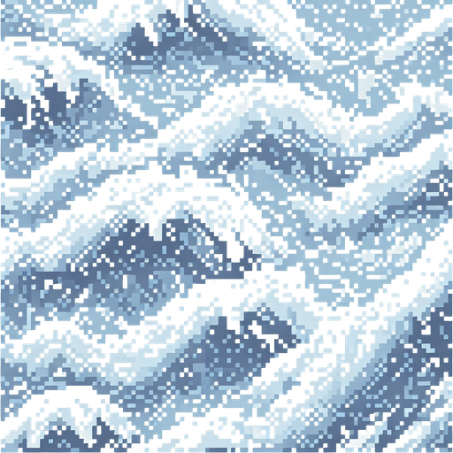 tileable white water texture pixel art.