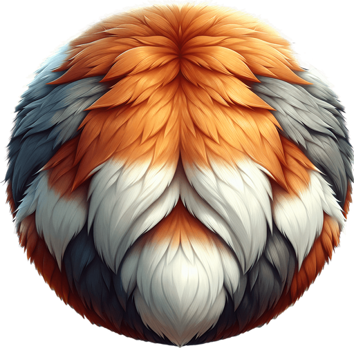 fur fox skin.
Single Game Texture.  In-Game asset.  2d.  Blank background.  High contrast.  No shadows