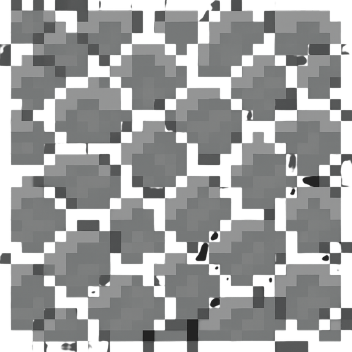 Make a 2D top down flat image of pixelated stone.
In-Game asset.  2d.  High contrast.  No shadows