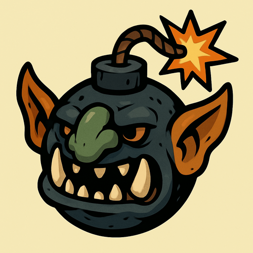 Troll bomb.
In-Game asset.  2d.  High contrast.  No shadows