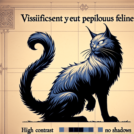 A good but dangerous cat. Warcraft 3 art..
Single Game Texture. In-Game asset. 2d. Blank background. High contrast. No shadows.