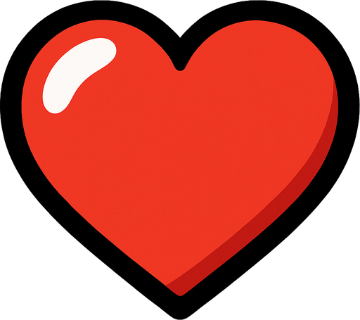 HEART.
In-Game asset.  2d.  High contrast.  No shadows