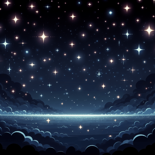 space with some stars.
Single Game Texture.  In-Game asset.  2d.  Blank background.  High contrast.  No shadows