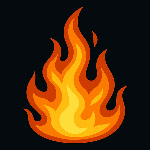 fire effect.
In-Game asset.  2d.  High contrast.  No shadows