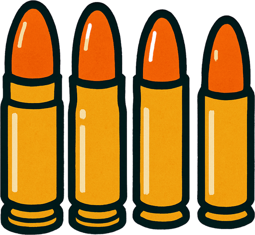 balas.
In-Game asset.  2d.  High contrast.  No shadows