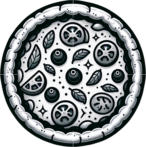 çiğ pizza.
Single Game Texture.  In-Game asset.  2d.  Blank background.  High contrast.  No shadows