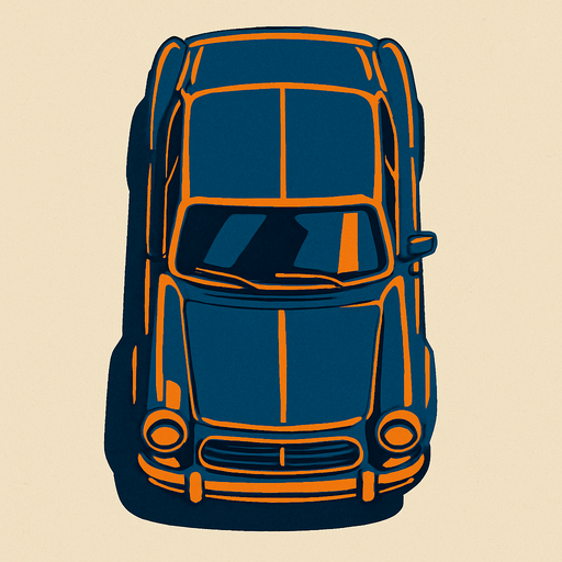 Tavandan araba bakışı.
In-Game asset.  2d.  High contrast.  No shadows