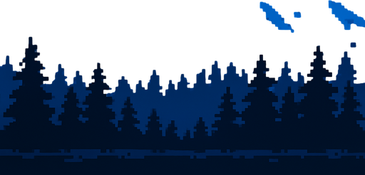 pixel art 2d mavi bir gece arka planı.
In-Game asset.  2d.  High contrast.  No shadows