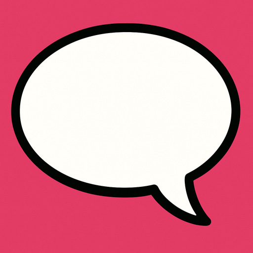 speechbubble.
In-Game asset.  2d.  High contrast.  No shadows