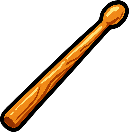 davul çubuğu.
In-Game asset.  2d.  High contrast.  No shadows