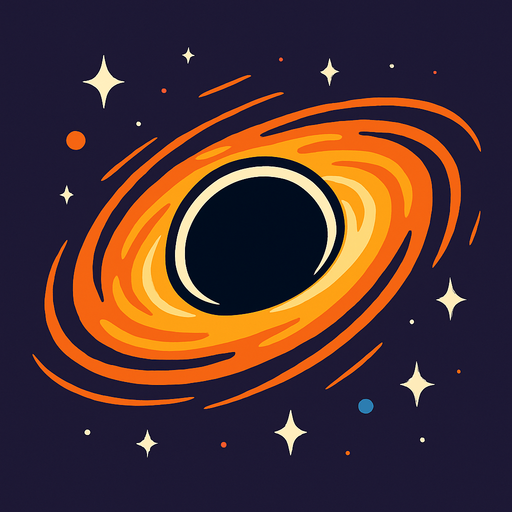 Black hole.
In-Game asset.  2d.  High contrast.  No shadows