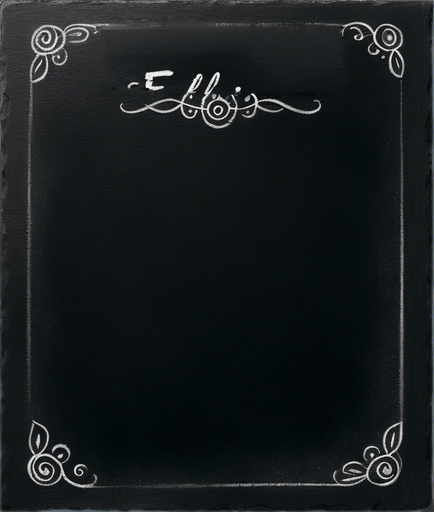Word "ELIXIR" in chalk AT THE TOP