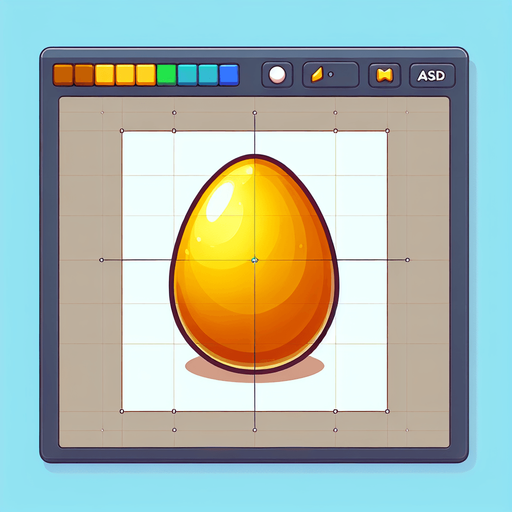 cartoon golden egg.
Single Game Texture. In-Game asset. 2d. Blank background. High contrast. No shadows.