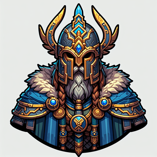 Great warrior.
Single Game Texture. In-Game asset. 2d. Blank background. High contrast. No shadows.