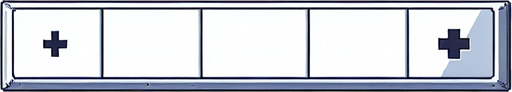 Create a plain empty health bar
Single Game Texture. In-Game asset. 2d. Blank background. High contrast. No shadows.
